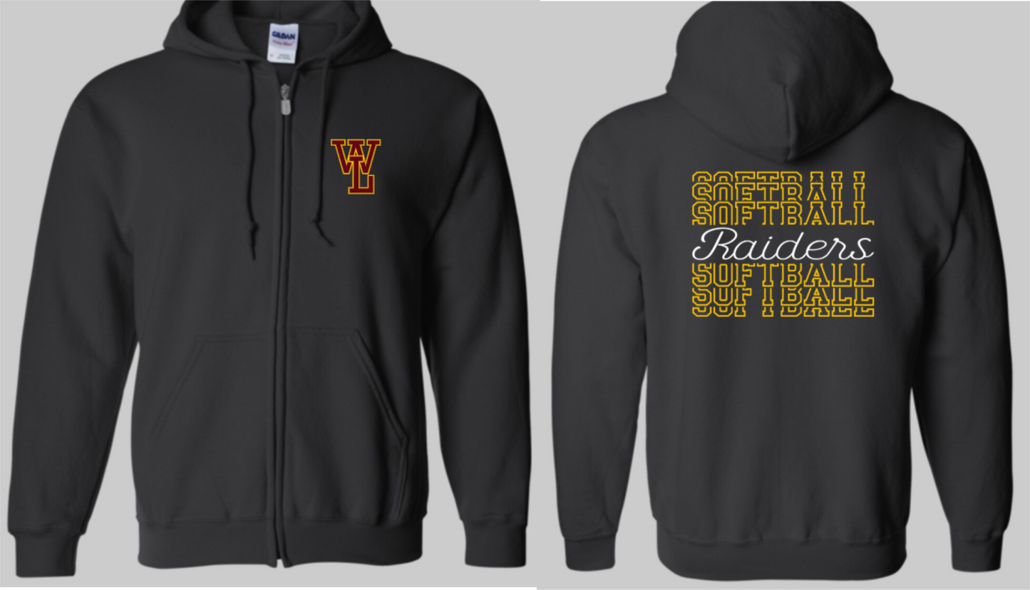 Raiders Softball Zip-up