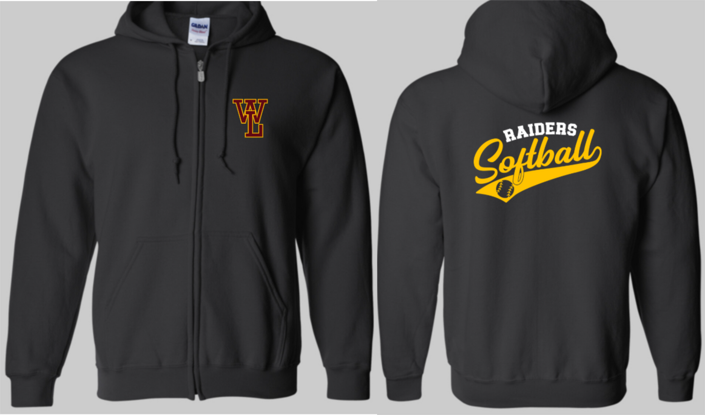 Raiders Softball Zip-Up 2