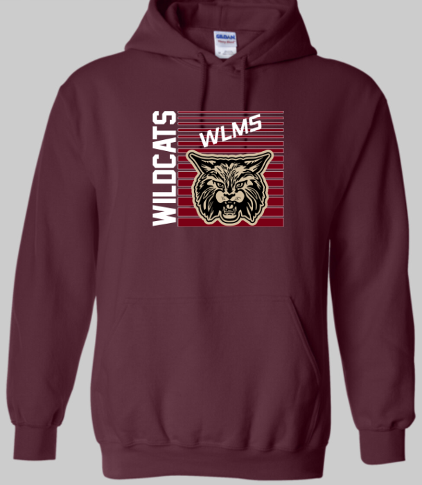 WLMS Wildcat Stripe Hoodie