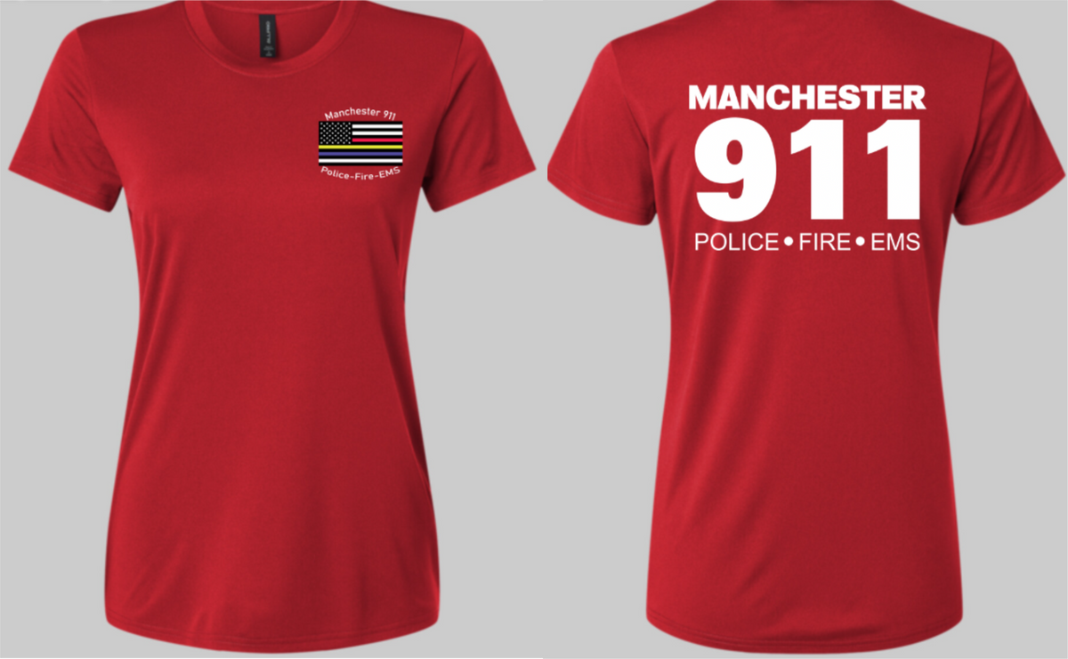 Manchester Womens Polyester Short Sleeve