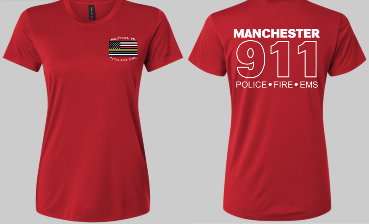Manchester Womens Polyester Short Sleeve Hollow