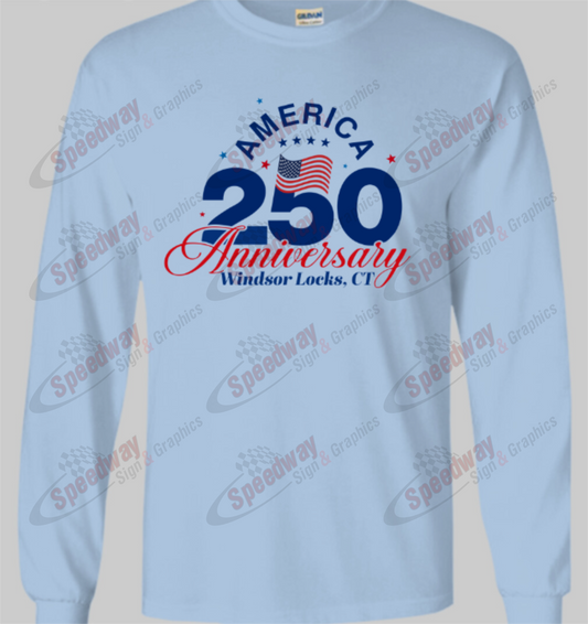 Windsor Locks 250th Anniversary Celebration Long Sleeve Shirt