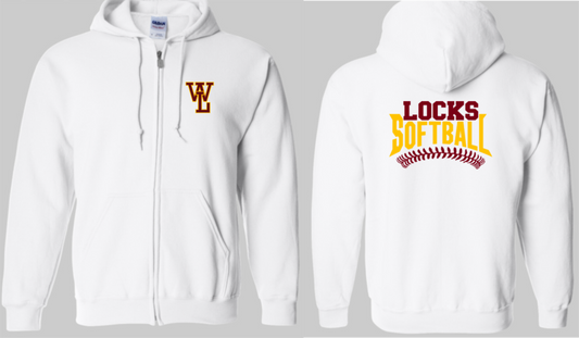 Locks Softball Zip-Up Hoodie 2
