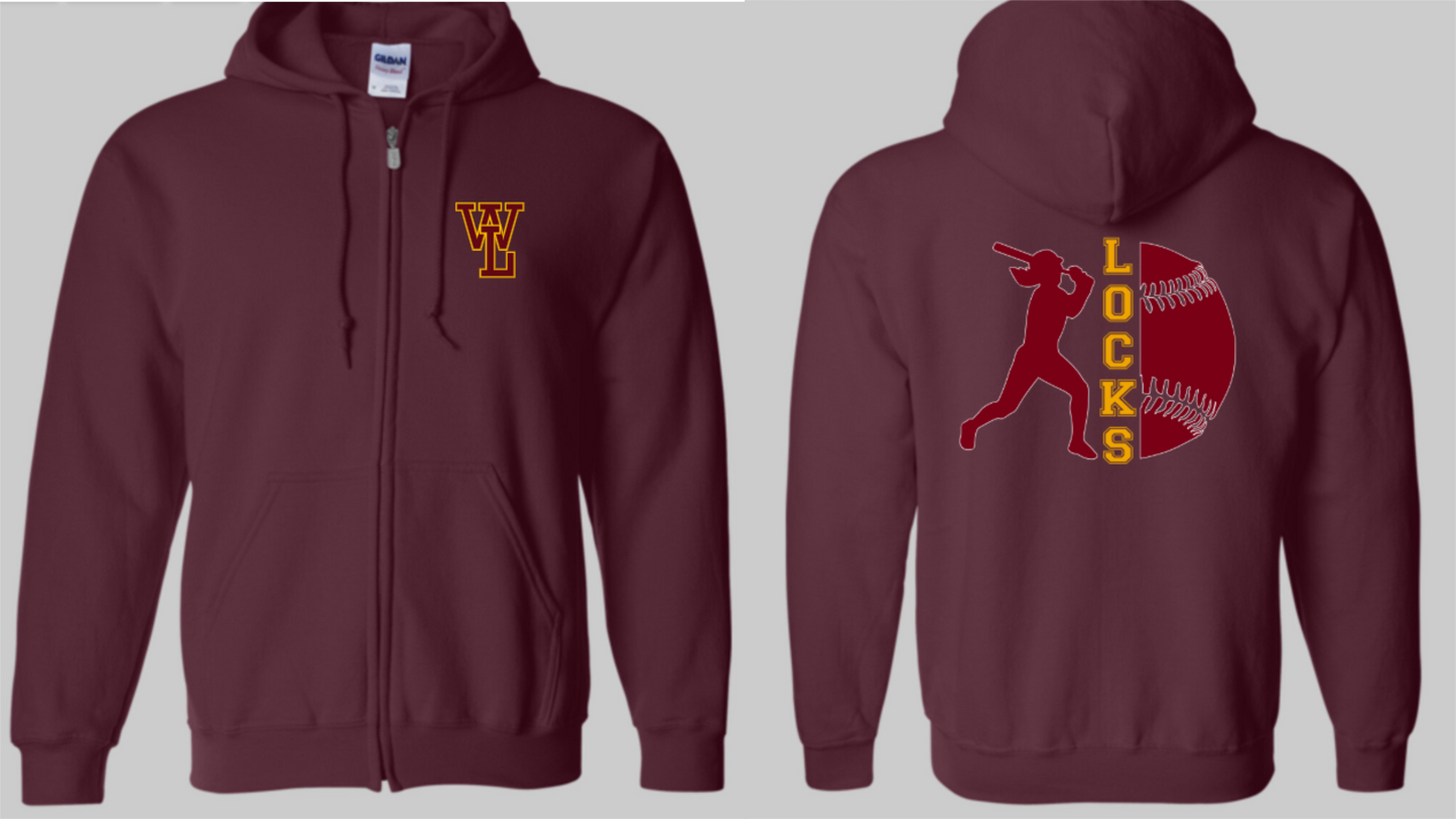 Locks Softball Zip-up