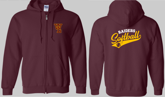 Raiders Softball Zip-Up 2