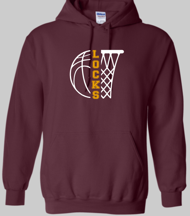 WLHS Locks Basketball Net Hoodie