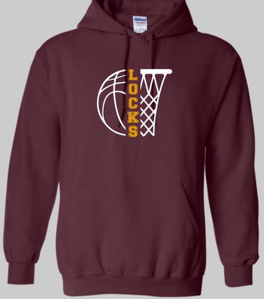WLHS Locks Basketball Net Hoodie
