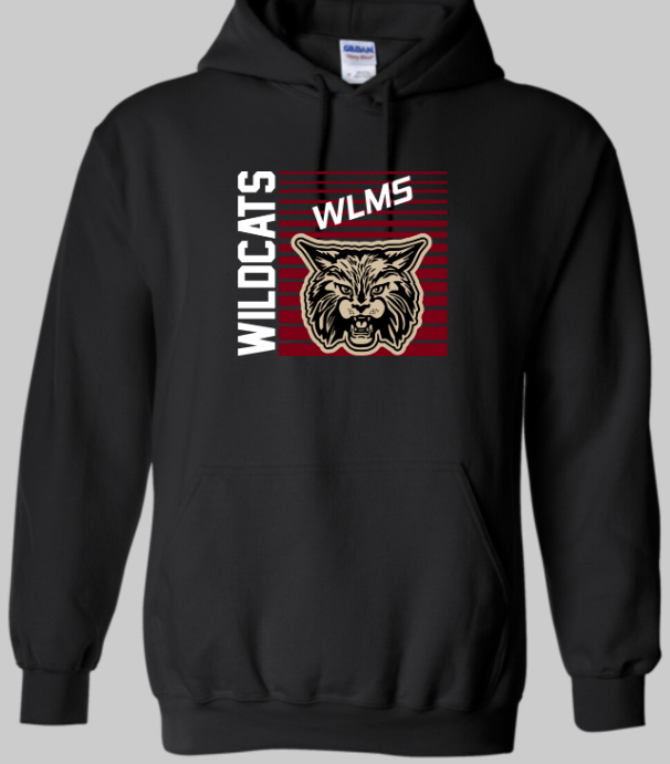 WLMS Wildcat Stripe Hoodie