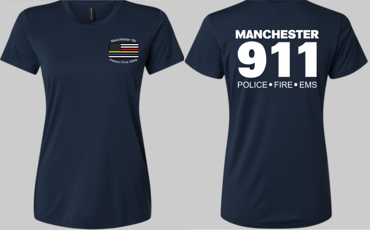 Manchester Womens Polyester Short Sleeve