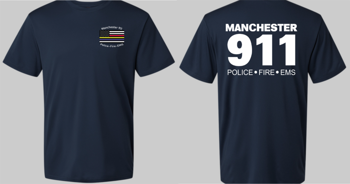 Manchester Mens Polyester Short Sleeve