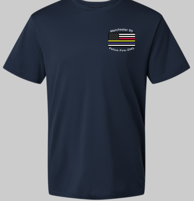 Manchester Mens Polyester Short Sleeve No Back