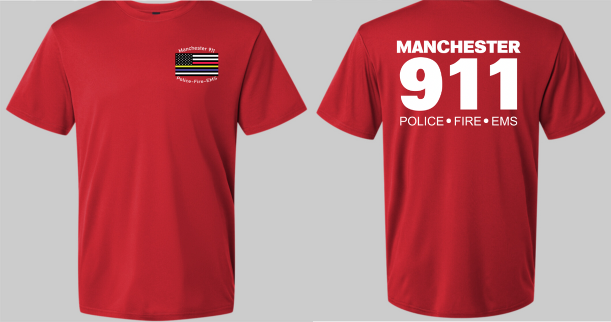 Manchester Mens Polyester Short Sleeve
