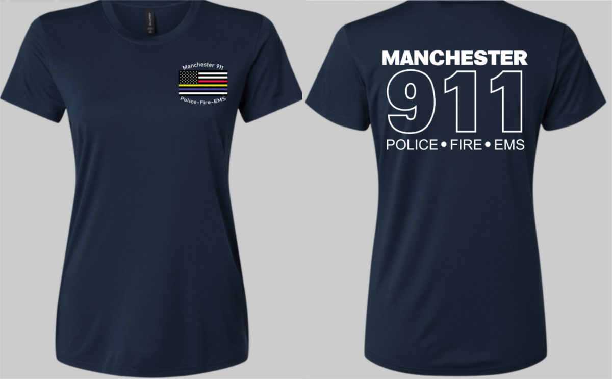 Manchester Womens Polyester Short Sleeve Hollow