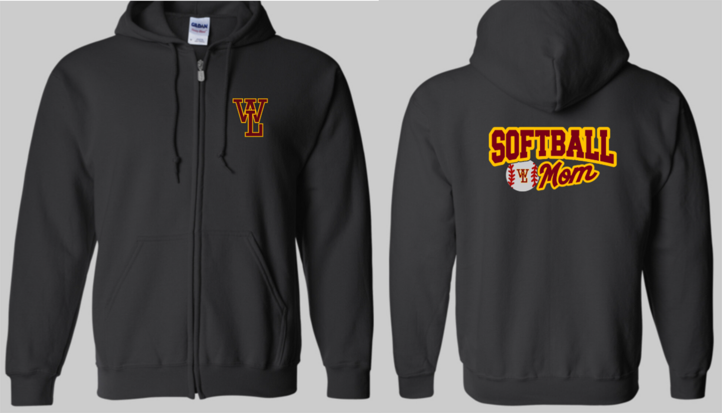 Softball Mom Zip-up