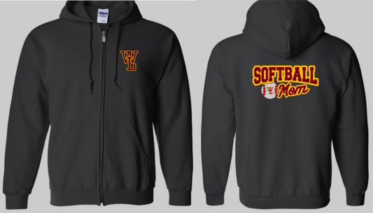 Softball Mom Zip-up