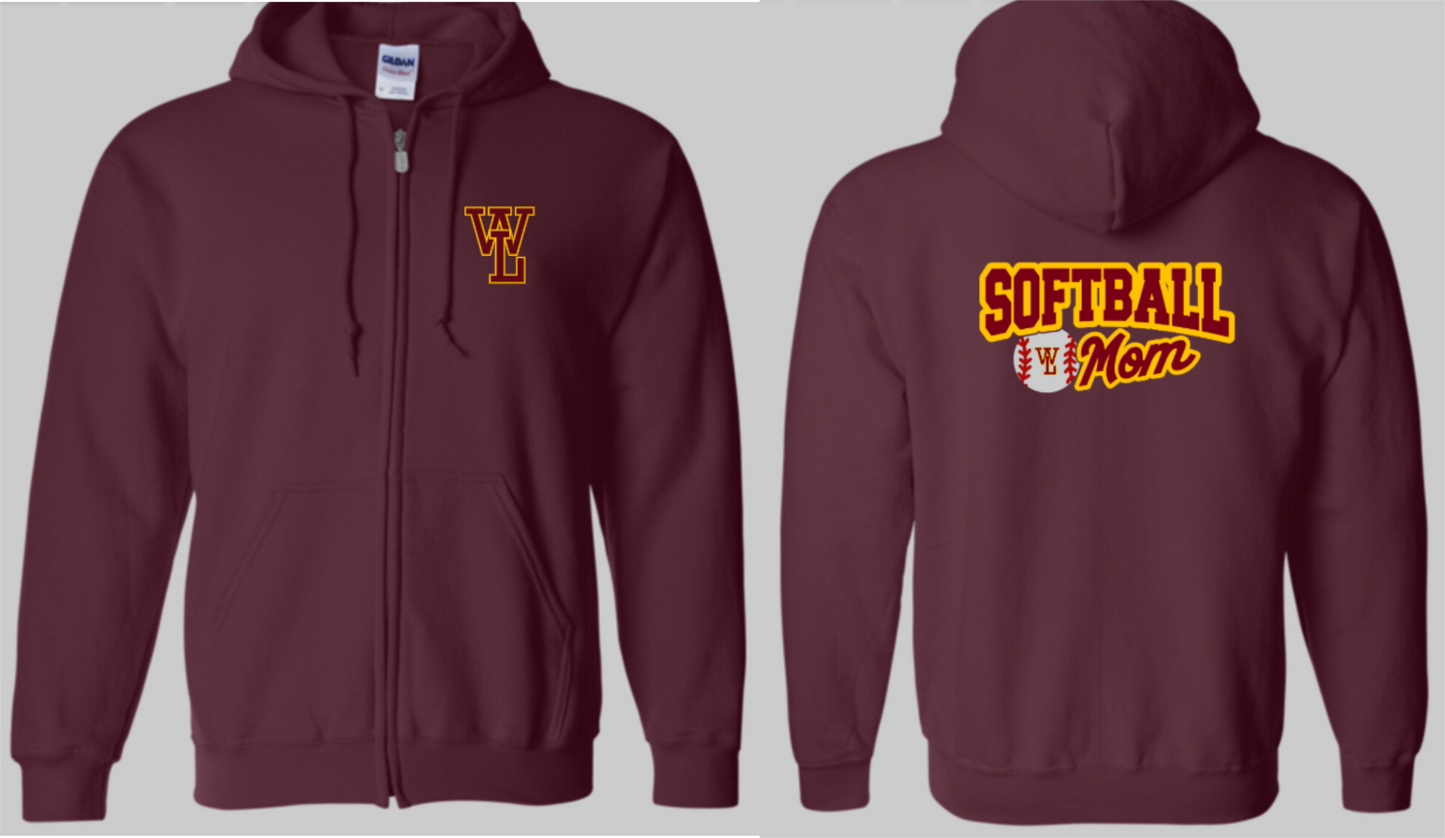 Softball Mom Zip-up